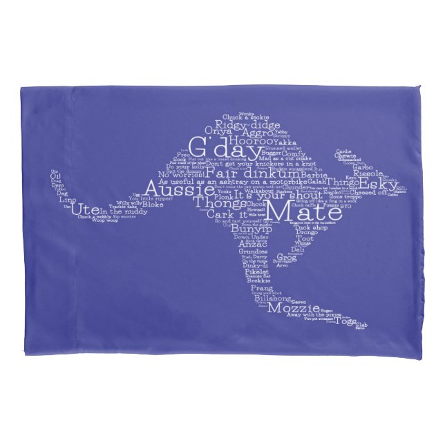 Kangaroo aus australischer Umgangssprache Kissenbezug (Vorderseite)