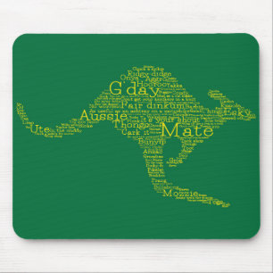 Kangaroo aus australischer Umgangssprache Mousepad