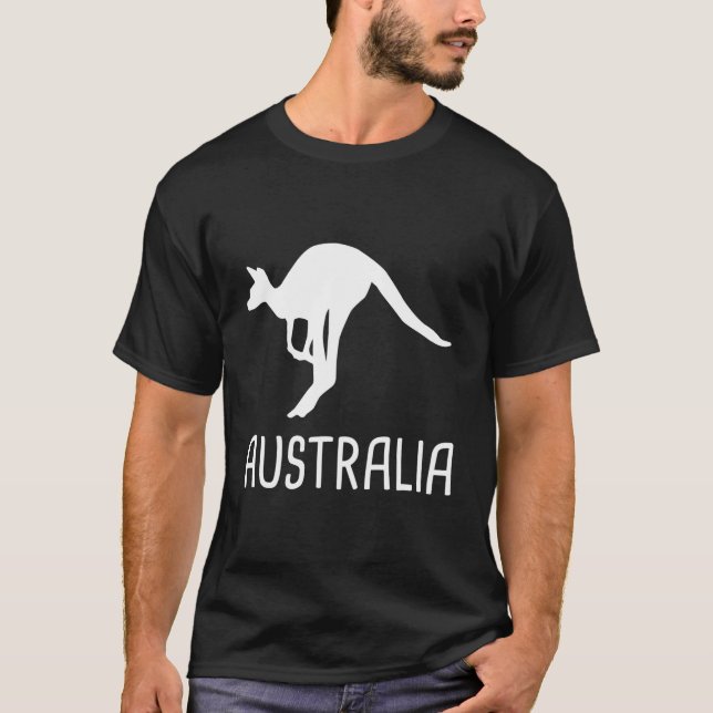 Kangaroo Aussie Roo Australia T-Shirt (Vorderseite)