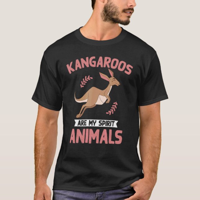 Kangaroo Australia Animal Kangaroo T-Shirt (Vorderseite)