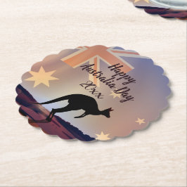 Kangaroo Australia Day Untersetzer