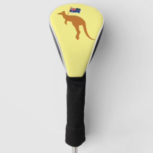Kangaroo australia Flagge gelb Golf Headcover