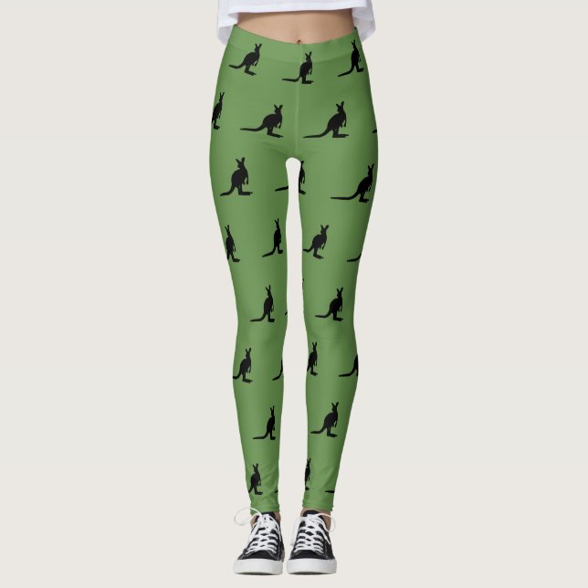 Kangaroo Australiana Leggings (Vorderseite)