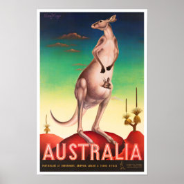 Kangaroo Australien Jahrtausende Poster