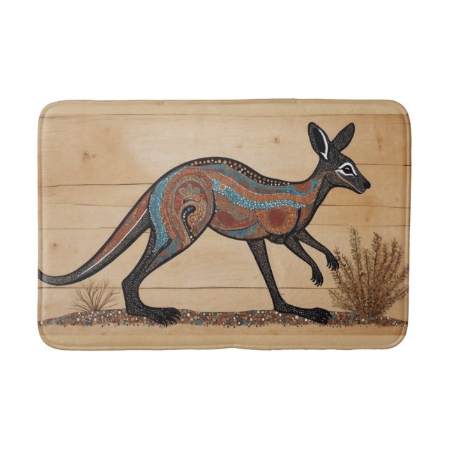 Kangaroo, australisch-australisch-australisch badematte (Vorderseite)