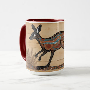 Kangaroo, australisch-australisch-australisch tasse