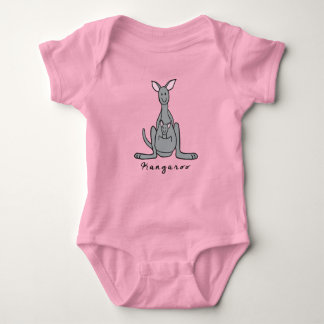 Kangaroo Baby Bodysuit (mit Sockel) Baby Strampler