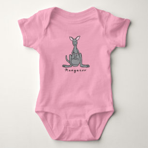 Kangaroo Baby Bodysuit (mit Sockel) Strampler