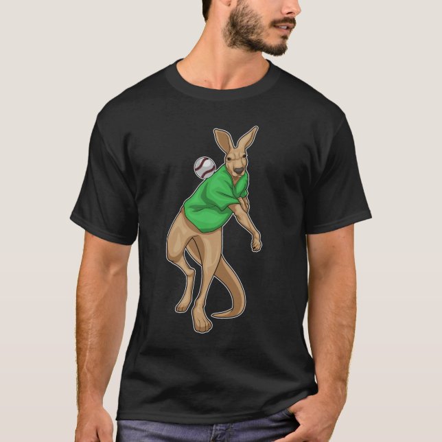 Kangaroo Baseball T-Shirt (Vorderseite)