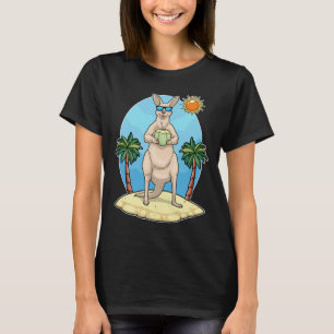 Kangaroo Beach Kokos Sommer T-Shirt