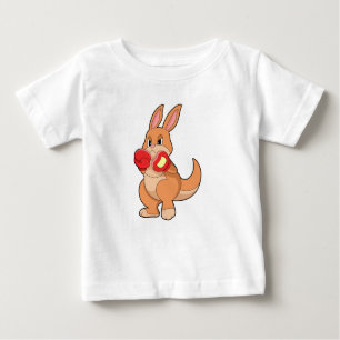Kangaroo beim Boxen mit Boxhandschuhen Baby T-shirt