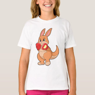 Kangaroo beim Boxen mit Boxhandschuhen T-Shirt