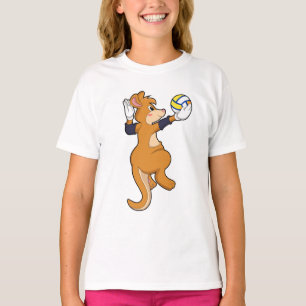 Kangaroo beim Volleyballsport T-Shirt