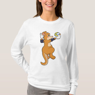 Kangaroo beim Volleyballsport T-Shirt