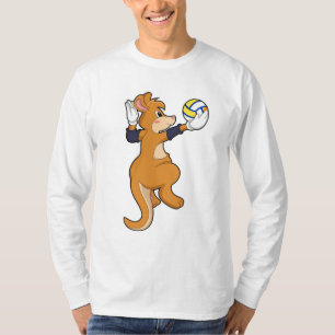 Kangaroo beim Volleyballsport T-Shirt