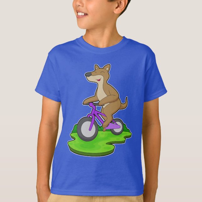 Kangaroo Bicycle T-Shirt (Vorderseite)