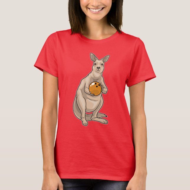 Kangaroo Bowling Bowling ball T-Shirt (Vorderseite)