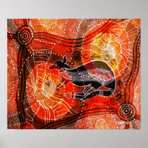 Kangaroo-Corroboree-Poster Poster