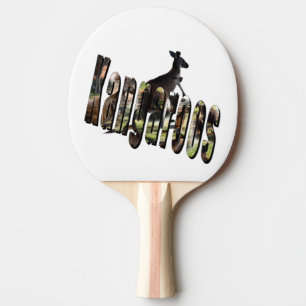 Kangaroo Dimensions Logo und Roo, Tischtennis Schläger