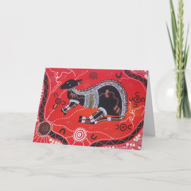Kangaroo Dreaming Karte (Vorderseite)