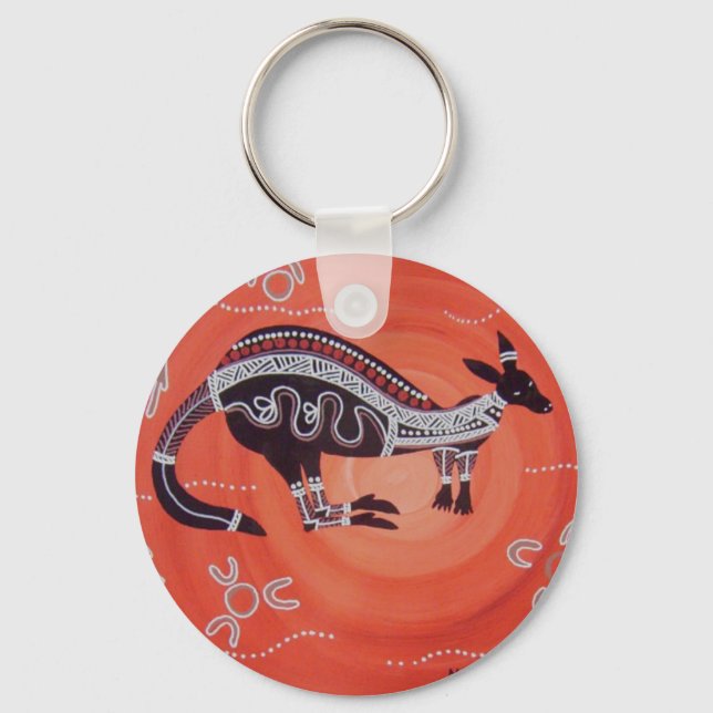 Kangaroo Dreaming Schlüsselanhänger (Vorderseite)