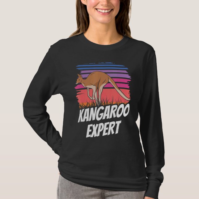 Kangaroo Experte Australia Kangaroos Animal T-Shirt (Vorderseite)