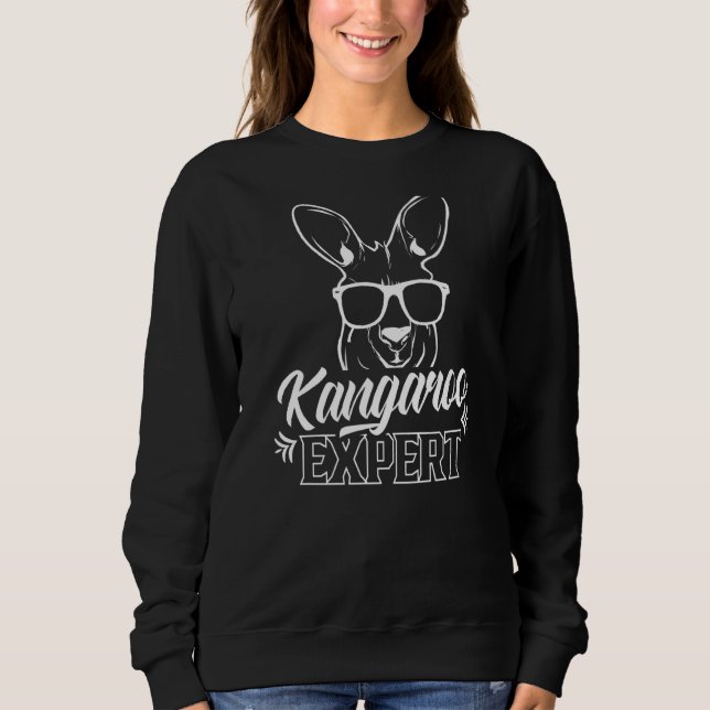 Kangaroo Experte Australien Tier Kangaroos 1 Sweatshirt (Vorderseite)