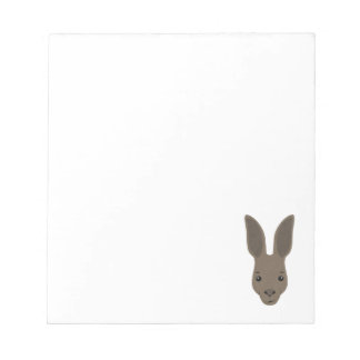 Kangaroo Face Notizblock