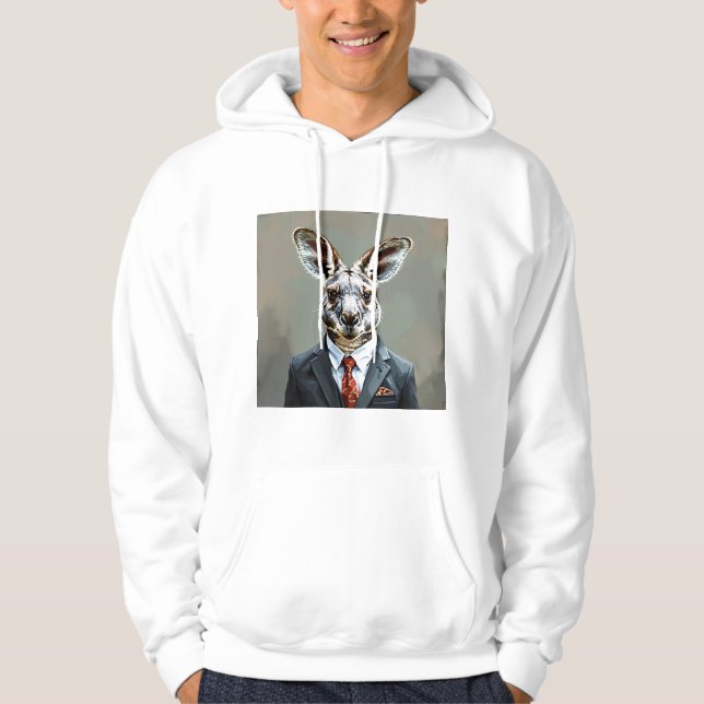 Kangaroo Gentleman Hoodie (Vorderseite)