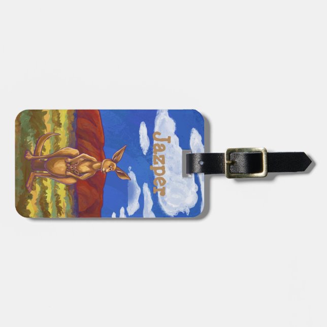 Kangaroo-Geschenke und Zubehör Gepäckanhänger (Vorderseite horizontal)