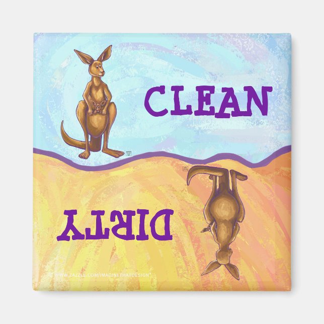 Kangaroo-Geschenke und Zubehör Magnet (Vorne)