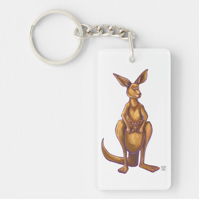 Kangaroo-Geschenke und Zubehör Schlüsselanhänger (Vorderseite)