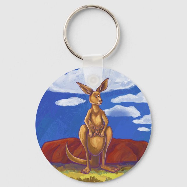Kangaroo-Geschenke und Zubehör Schlüsselanhänger (Vorderseite)