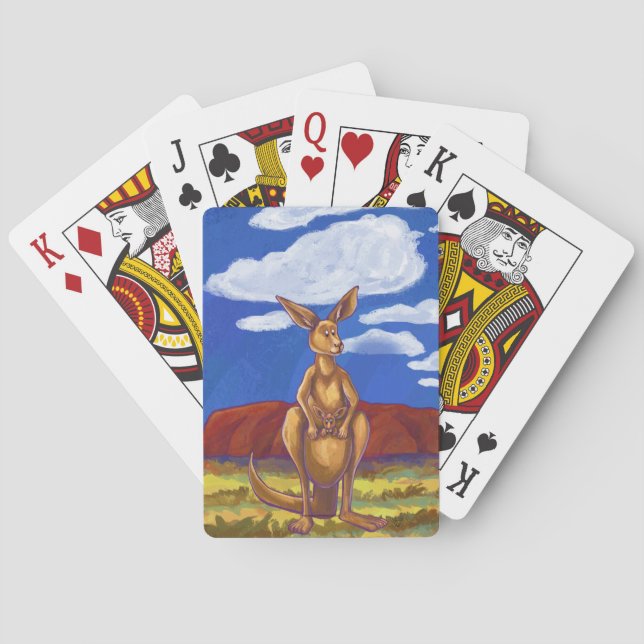 Kangaroo-Geschenke und Zubehör Spielkarten (Rückseite)
