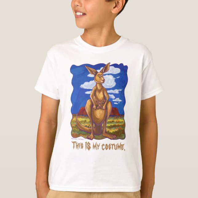 Kangaroo Halloween T - Shirt (Vorderseite)
