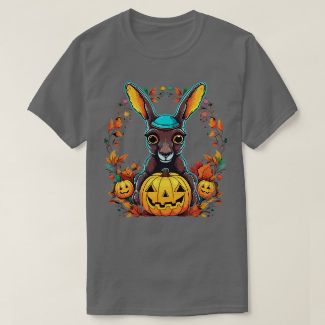 Kangaroo Halloween T-Shirt (Design vorne)