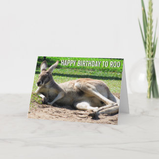 Kangaroo Happy Birthday to Roo Card Karte