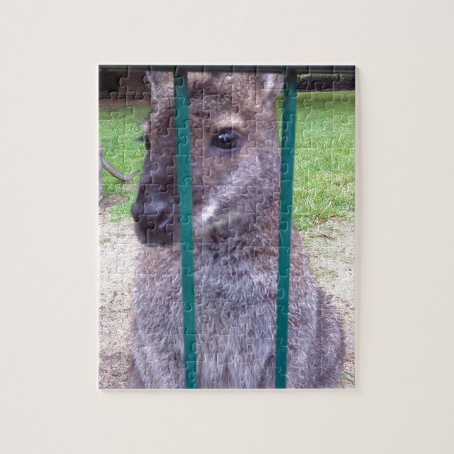 Kangaroo hinter Gittern Puzzle (Vertikal)