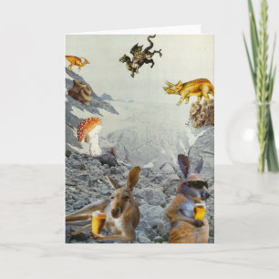 Kangaroo Holiday Card Feiertagskarte