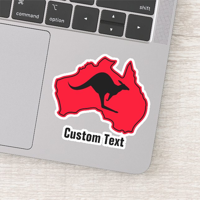 Kangaroo in Australien Aufkleber (Detail)