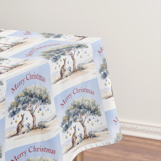 Kangaroo Koalas Platypus Weihnachten Gumtree Baubl Tischdecke (Beispiel)