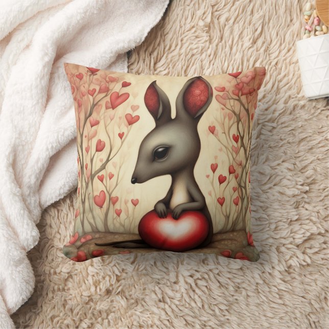 Kangaroo-Liebe 1 Kissen (Decke)