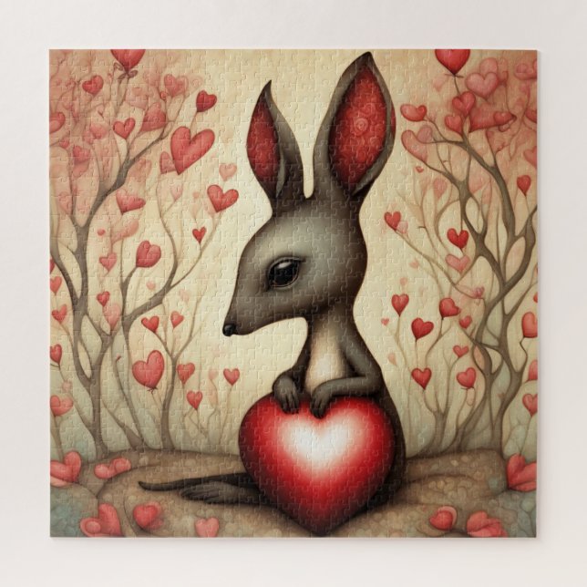 Kangaroo-Liebe 1 Puzzle (Vertikal)