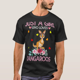 Kangaroo Lover Women Gift Just A Girl Who Lieben K T-Shirt