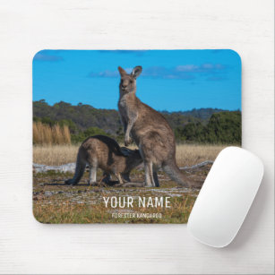 Kangaroo mit Baby-Joey Tasmania Australien Mousepad