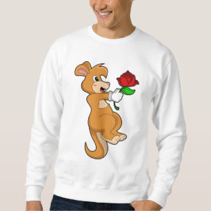 Kangaroo mit Blume Sweatshirt