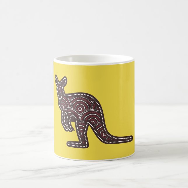 Kangaroo Mosaic Kaffeetasse (Mittel)