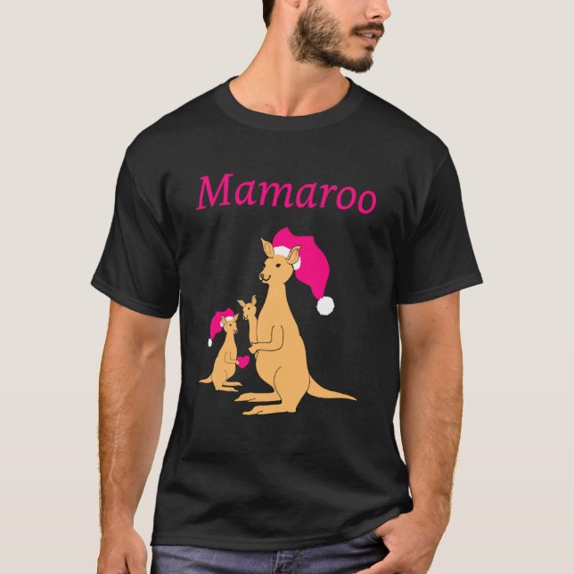 Kangaroo Mum puaustralische Mütter Tag T-Shirt (Vorderseite)
