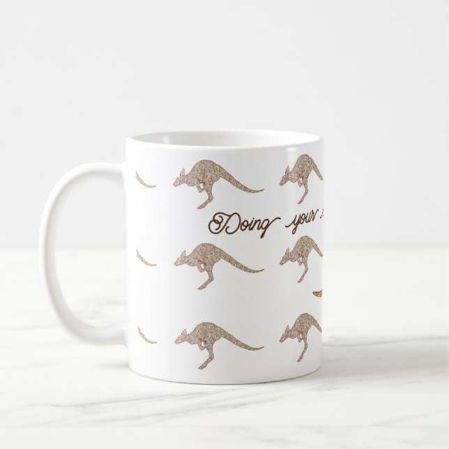 Kangaroo oder Wallaby Sprichwort: Das eigene Ding  Kaffeetasse (Links)