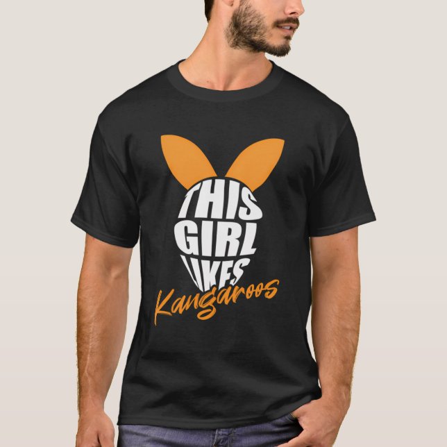 Kangaroo Outback Funny Zitat Wildtiere T-Shirt (Vorderseite)